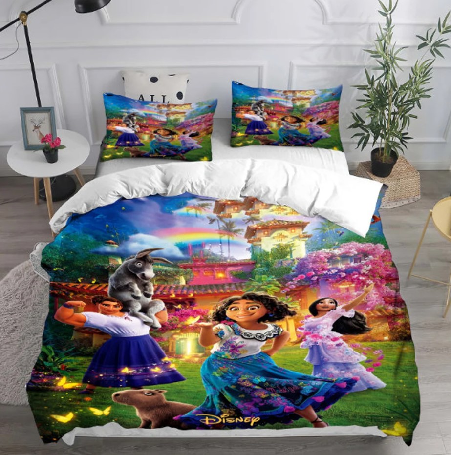 Personalized Encanto Movie Bedding Sets And Pillowcase Encanto Movie Disney Madrigal Family Beddings Set